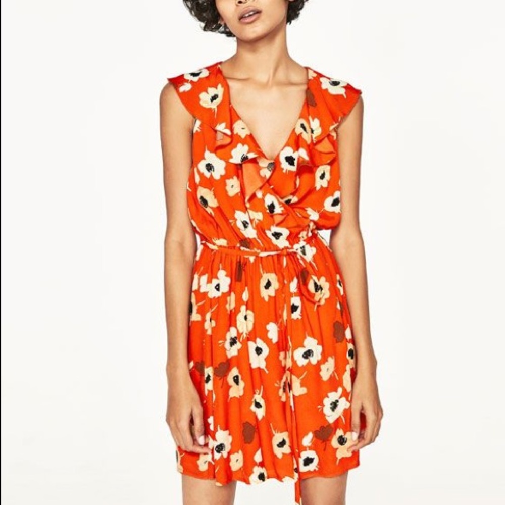 Zara floral dress